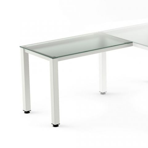 MESA ROCADA EXECUTIVE ALA 100x60 ESTRUCTURA BLANCO