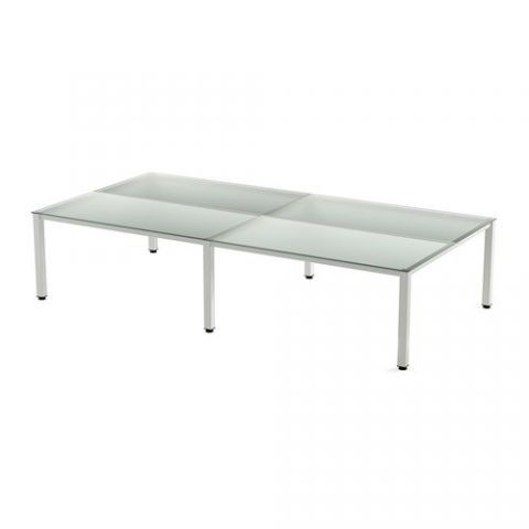 MESA ROCADA EXECUTIVE 163x360 ESTRUCTURA BLANCO TA