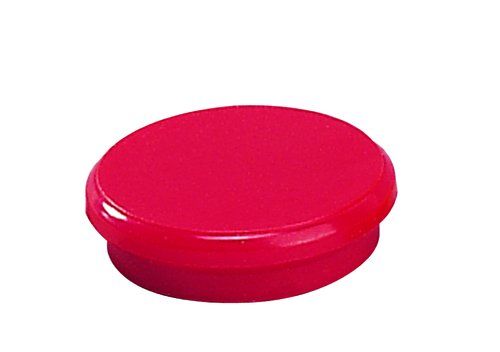 IMANES REDONDOS DAHLE 24 mm ROJO BOTE de 10