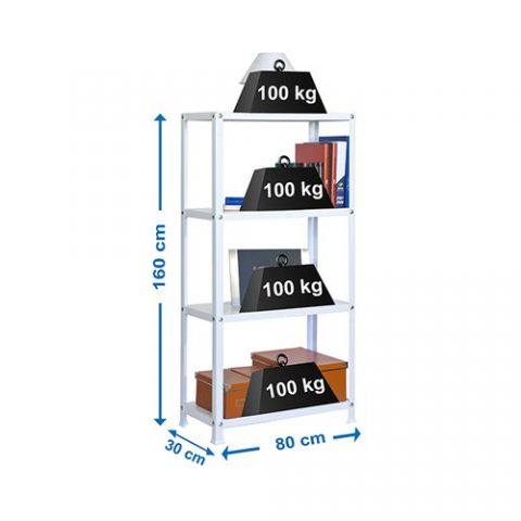 ESTANTERIA HOMECLASSIC MINI 4 ESTANTES BLANCO (sop