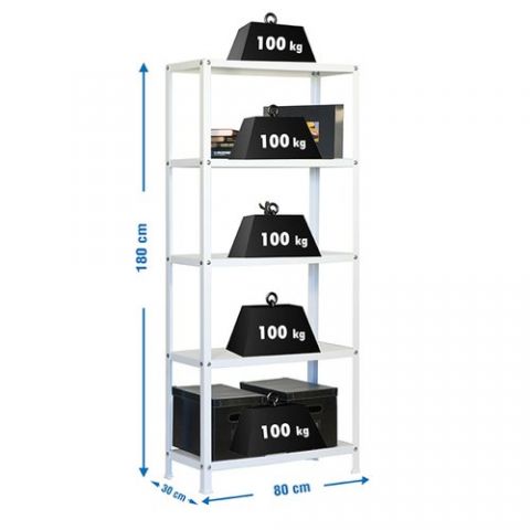 ESTANTERIA HOMECLASSIC MINI 5 ESTANTES BLANCO (sop