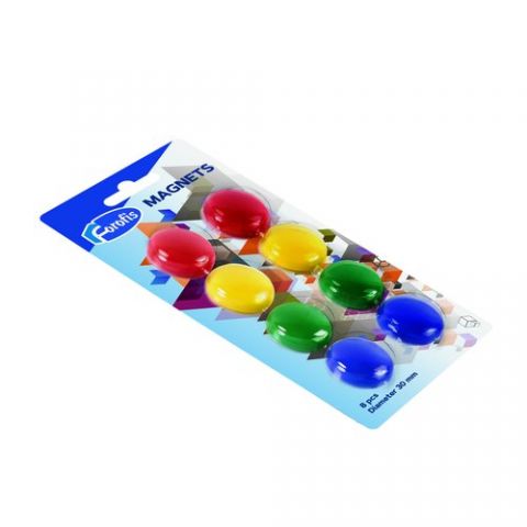 IMANES REDONDOS FOROFIS 30 mm COLORES SURTIDOS BLI