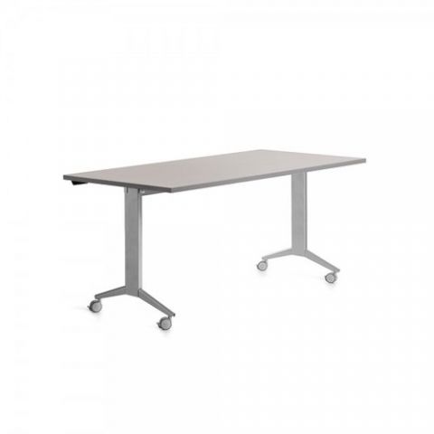 MESA ROCADA METAL 160x80 ESTRUCTURA ALUMINIO TABLE