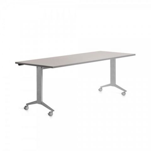 MESA ROCADA METAL 180x80 ESTRUCTURA ALUMINIO TABLE