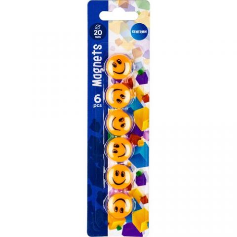 IMANES REDONDOS CENTRUM 20 mm SMILE BLISTER de 6
