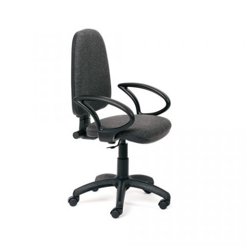 SILLA ROCADA TELA IGNIFUGA RD-930/1 GRIS CON BRAZO