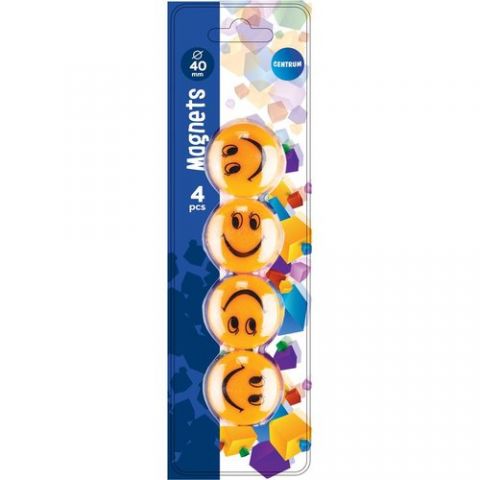 IMANES REDONDOS CENTRUM 40 mm SMILE BLISTER de 4