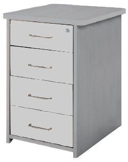 CAJONERA ROCADA 47x60x72 con 4 CAJONES ESTRUCTURA