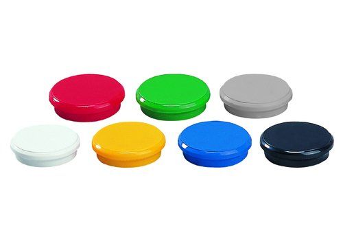 IMANES REDONDOS DAHLE 24 mm AMARILLO BOTE de 10