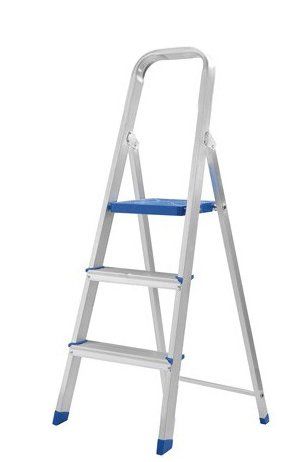 ESCALERA ALUMINIO LEON 3 PELDAÑOS 1,23 METROS