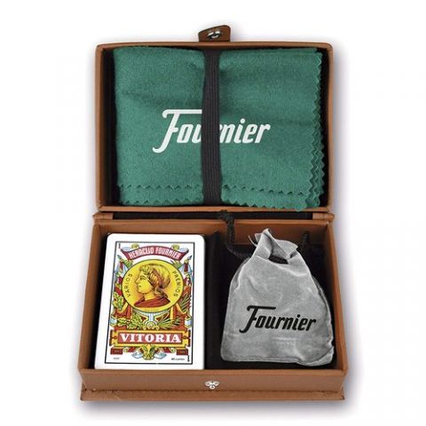 JUEGO MUS CON TAPETE CAJA POLIPIEL