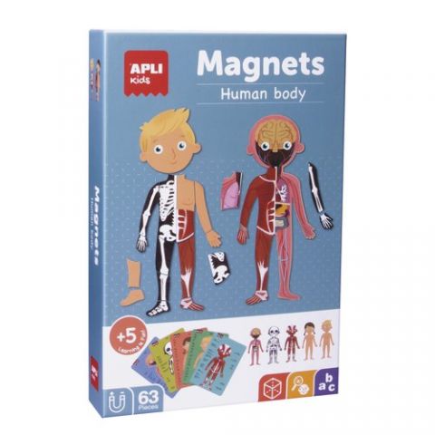 JUEGO MAGNETICO APLI CUERPO HUMANO 63 PIEZAS