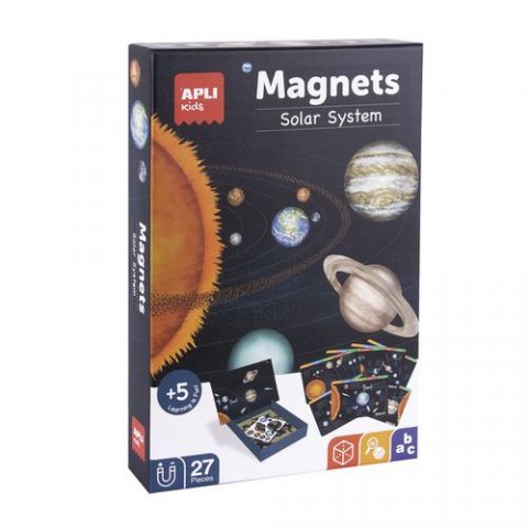 JUEGO MAGNETICO APLI KIDS SISTEMA SOLAR 27 PIEZAS