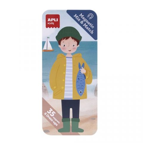 JUEGO APLI KIDS MAGNETICO MIX&MATCH OCEANO (+3 año