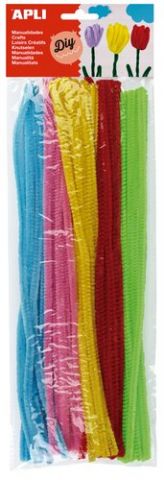 LIMPIA PIPAS VARILLA APLI COLORES NEON SURTIDOS 30