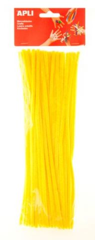 LIMPIA PIPAS VARILLA APLI AMARILLO 30 cm. BOLSA de