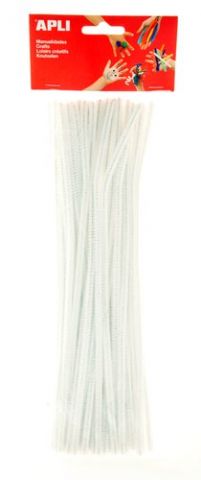 LIMPIA PIPAS VARILLA APLI BLANCO 30 cm. BOLSA de 5