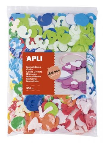 GOMA EVA APLI FORMAS ADHESIVAS NUMEROS COLOR BOLSA