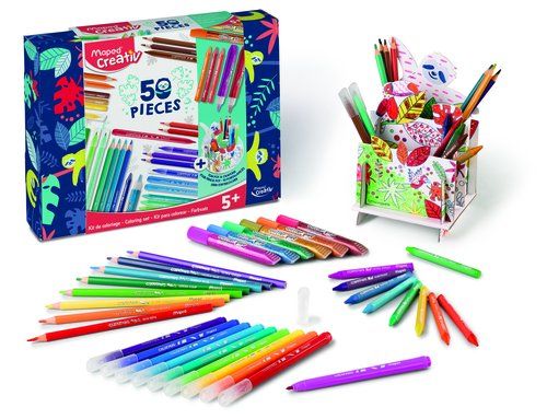 KIT MAPED COLORING COLOR PEPS 50 PIEZAS