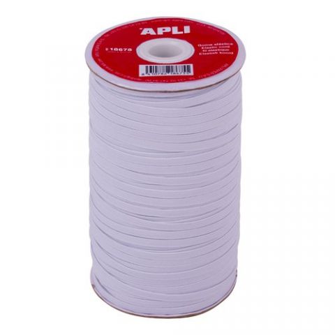 GOMA ELASTICA BOBINA DE 5mm. x 100m.BLANCO