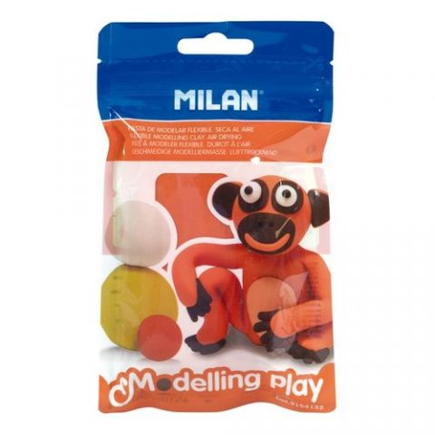 PASTA MODELAR MILAN MODELLING PLAY NARANJA 100 GR