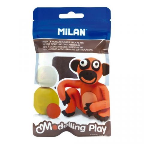 PASTA MODELAR MILAN MODELLING PLAY MARRON 100 GR