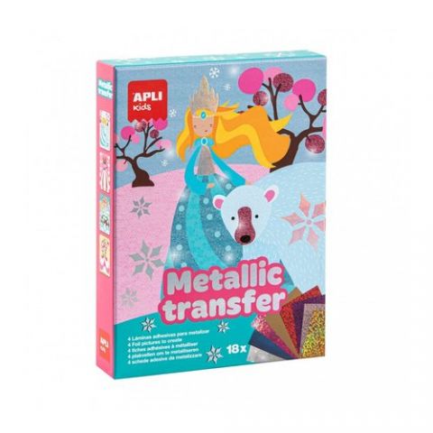 KIT APLI KIDS METALLIC TRANSFER PRINCESAS (+5 años