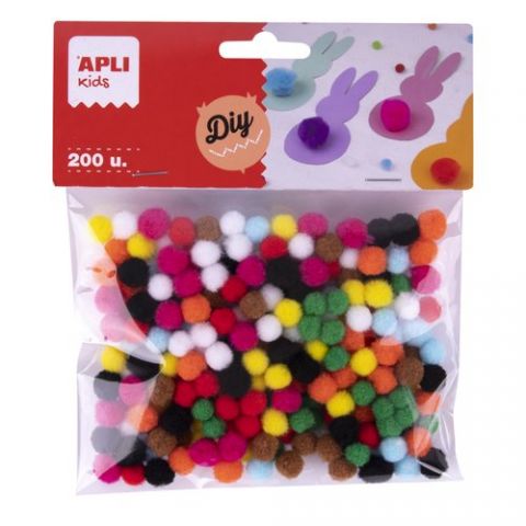 POM POM APLI MINI SURTIDOS BOLSA de 200