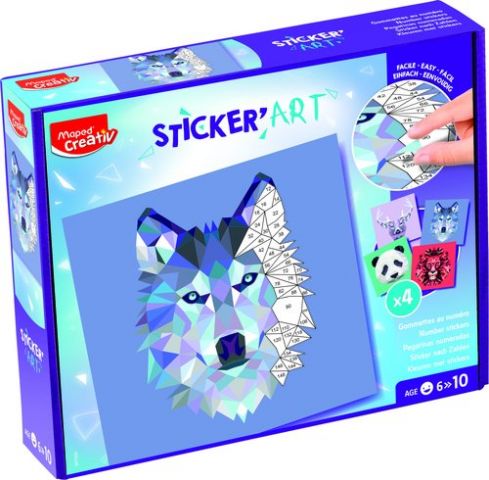 MAPED CREATIVE SET STICKER ART BY NUMBERS