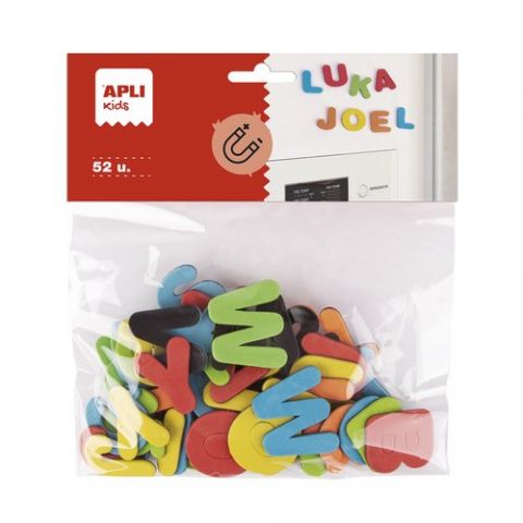 GOMA EVA APLI FORMAS MAGNETICAS LETRAS 30x30mm BOL