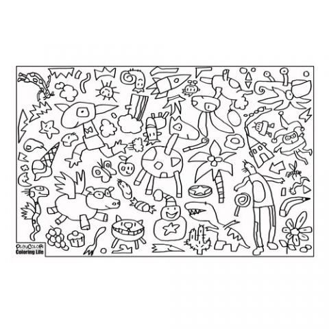 MANTEL PLAYCOLOR para PINTAR PEQUEÑO (137x106)