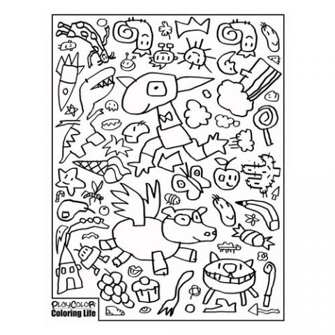 MANTEL PLAYCOLOR para PINTAR GRANDE (213x137)