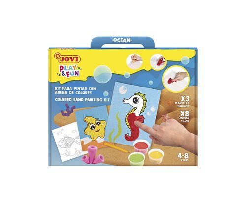 KIT DE MANUALIDADES JOVI PLAY&FUN PINTA CON ARENA