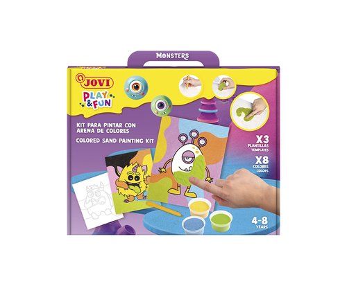 KIT DE MANUALIDADES JOVI PLAY&FUN PINTA CON ARENA