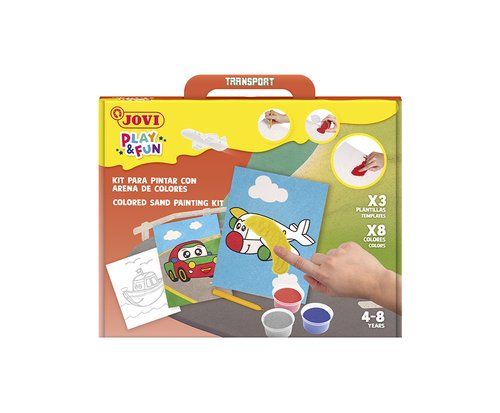 KIT DE MANUALIDADES JOVI PLAY&FUN PINTA CON ARENA