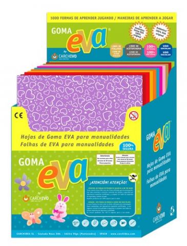 GOMA EVA  CARCHIVO ESTAMPADA HOJA 45x60 cm EXPOSIT