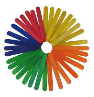 PALILLOS PLANOS FIXO KIDS MADERA COLORES 15 cm. PA