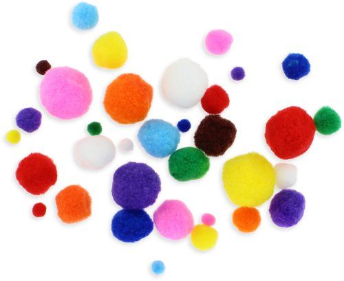 POM POM FIXO KIDS COLORES Y TAMAÑOS SURTIDOS PACK