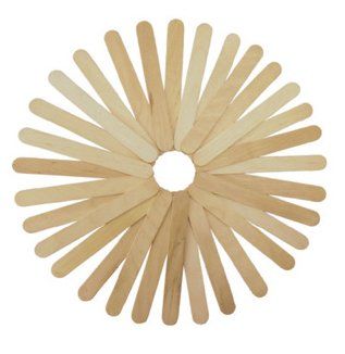PALILLOS PLANOS FIXO KIDS MADERA NATURAL 15 cm. PA