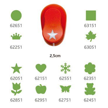 TALADRO GOMA EVA FIXO KIDS 2,5 cm. CUADRADO
