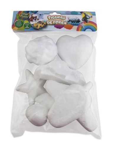FIGURAS POLIESPAN SURTIDO BOLSA 6 (Estrella, Coraz