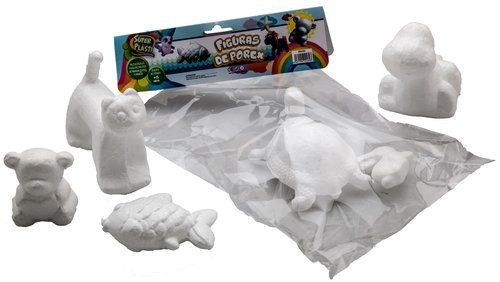 FIGURAS POLIESPAN SURTIDO BOLSA 6 (Gato, Pez, Dino