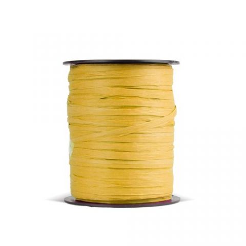 RAFIA CINTA de 3,5 mm ROLLO de 100 m ORO