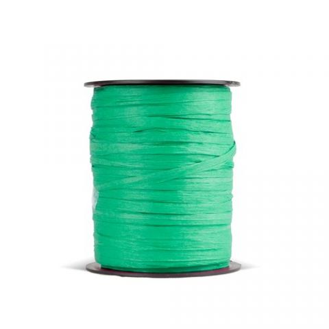 RAFIA CINTA de 3,5 mm ROLLO de 100 m VERDE