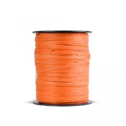 RAFIA CINTA de 3,5 mm ROLLO de 100 m NARANJA