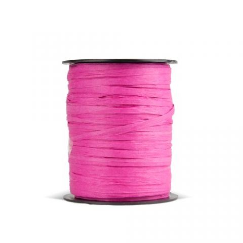 RAFIA CINTA de 3,5 mm ROLLO de 100 m FUCSIA