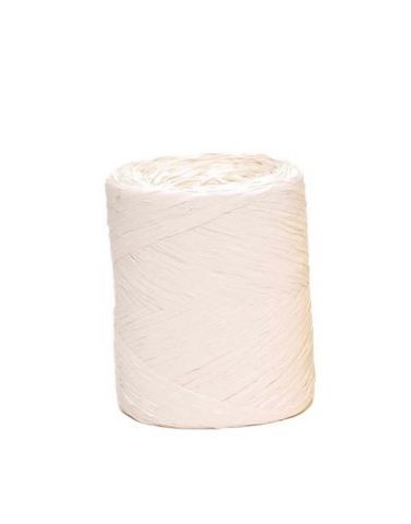 RAFIA CINTA de 4 mm ROLLO de 200 m BLANCO