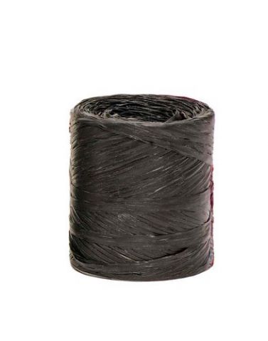 RAFIA CINTA de 4 mm ROLLO de 200 m NEGRO