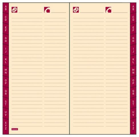 RECAMBIO AGENDA FINOCAM P175 PLANA PL1 118x64 INDI