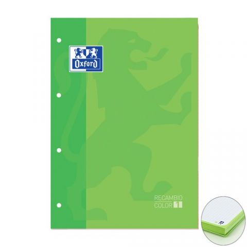 RECAMBIO OXFORD SCHOOL COLOR 1 ENCOLADO A4+ 80h 90